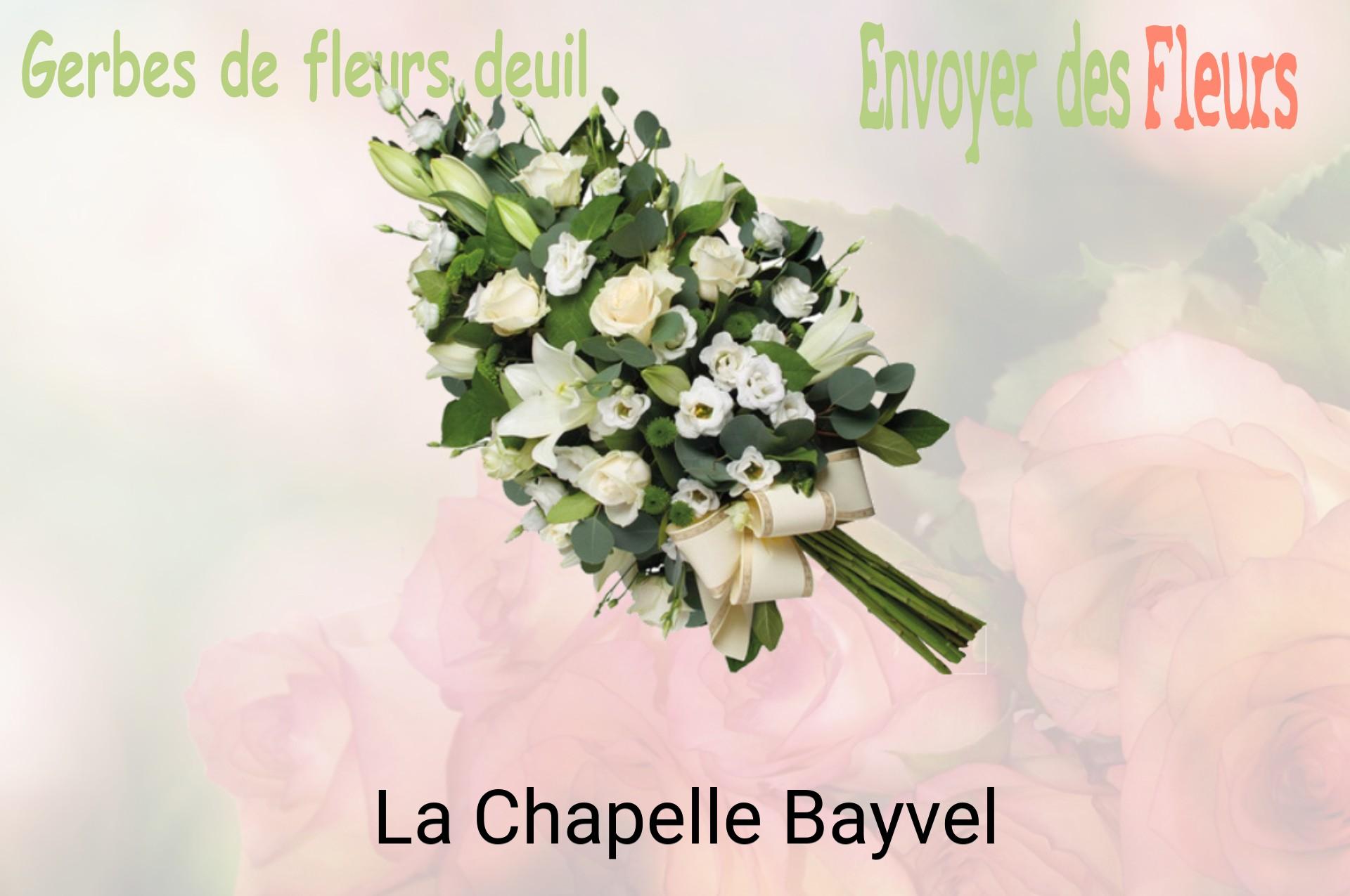 Gerbe de fleurs de deuil livrée à La Chapelle-Bayvel